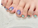 ブルーマグネットネイル