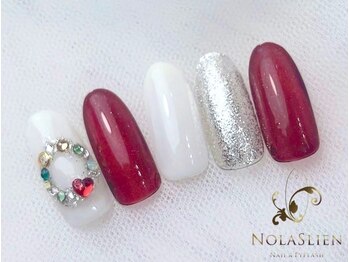 ノーラスリエン(Nolaslien)/クリスマスネイル 定額デザイン