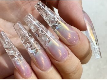 ラグボックス 心斎橋本店(LUX BOX)/まるでガラス!クラッシュネイル