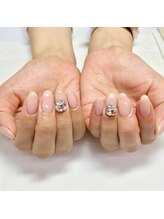 アイリッシュネイル 久屋大通店(Irish Nail)/mao×ビジュー盛り