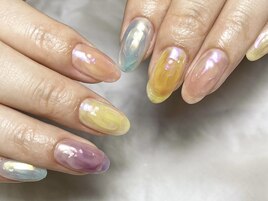 カラフルニュアンスネイル
