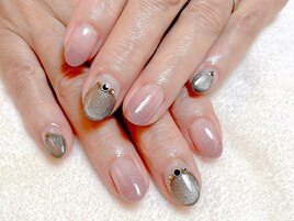 【ひばりヶ丘×甘辛MIXネイル】