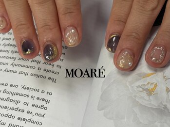 モアレネイル(moare' nail)/ハンド/持ち込み90分アート¥8000