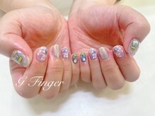 ジーフィンガー 大井町店(G Finger)/トトロと紫陽花の梅雨ネイル♪