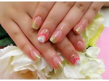 プルミエ ネイル(Premier Nail)/ラメグラ＋ピーコックアート
