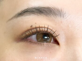 ビアンカ アイラッシュサロン 大宮店(Bianca)の写真/ナチュラルにイメチェン！外国人風ブラウンまつ毛☆初回オフ込★フラットラッシュ120本カラー変更OK6500円