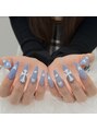 ルシ ネイル 新大久保(LUCI NAIL) チップ長さ出し持ち込みデザイン