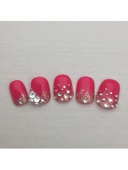 フランキンセンス 香取佐原店/ビジューネイル　￥１５４００