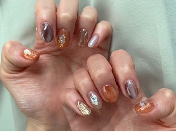 シエル ネイルスタジオ 古賀店(Ciel nail studio)の写真/一層残しのフィルインで自爪を労り楽しみ続けるネイルを提供♪爪が薄い/爪が割れる/二枚爪でお悩みの方に◎