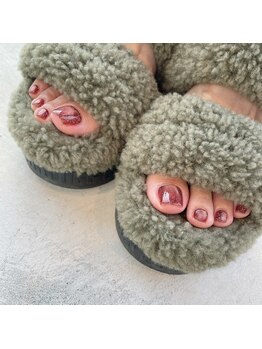 ボルドー/フットネイル