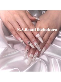 冬ホワイトネイル