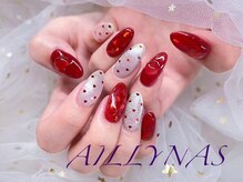 アイリナス(AILLYNAS)/バレンタイン　ハートネイル