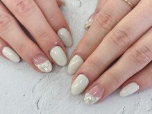 ディーネイル 池袋(D-nail)/【森】斜めフレンチ×シェル