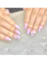 リッシュ トロワ(RICHE trois)/ラベンダー×バラネイル