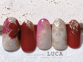 W-562 大人和装フラワーネイル