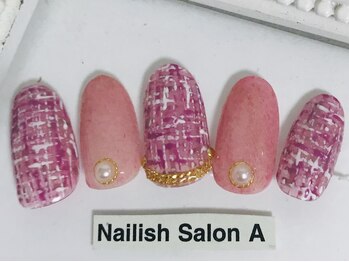ネイリッシュサロン エー(Nailish Salon A)/ツィードネイル