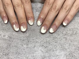 変形フレンチネイル