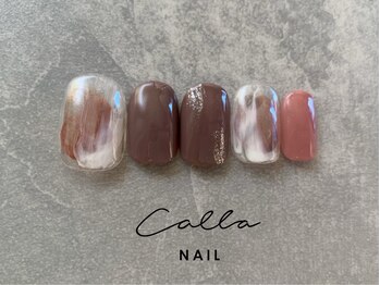 カラネイル 南森町店(calla nail)/水彩パレットアート
