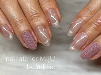 ネイル アトリエ ミジュ(nail atelier MijU)/ニットネイル