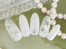 シューズネイルプロデュース/エアブラシで星デザイン