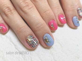 サロン ド メルシー(Salon de MERCI)/ツイードnail☆