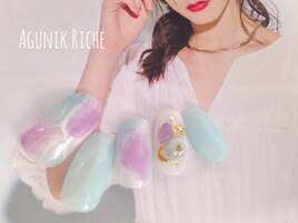 【天然石ネイル】