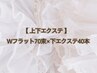 【本間担当】Wフラット70束+下エクステ40~60本 ¥8,800