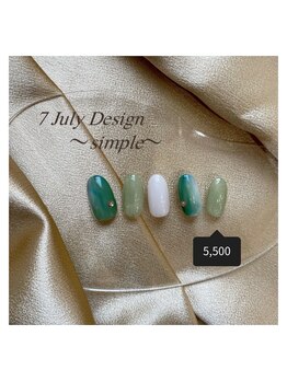 エトワールネイル 高崎筑縄町店(Etoile nail)/23年7月シンプルハンド定額