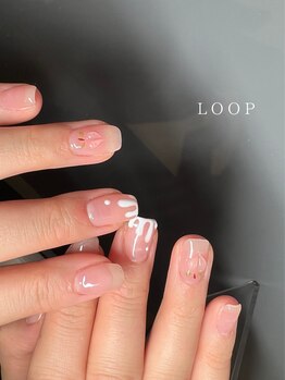 ループ(LOOP)/桃ネイル