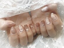 ネイルアンドまつげエクステ リッチエイト 原宿店(Rich8)/ブラウンベージュのマグネット