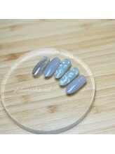 ファレノホワイト/定額ネイルデザイン/ 秋冬