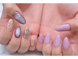 ちぐはぐネイル8030円