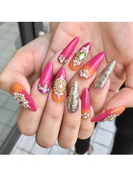 ネイルサイン ラフラフ(NAIL SIGN ROUGH LOUGH)/夏派手目立ちたい！