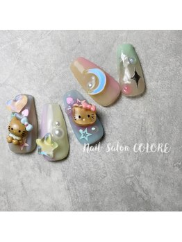 クロレ(Nail Salon COLORE)/キティーネイル by.honoka