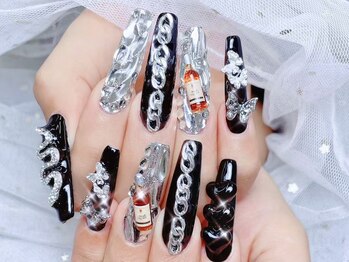 シーアンドビーネイル(C&B Nail)/スーパーロングゴテゴテデザイン