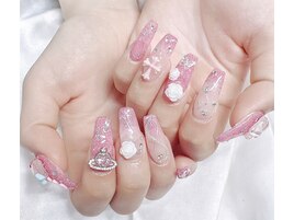 ピンクネイルマグネットネイル