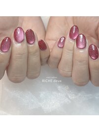 レッドマグネットネイル