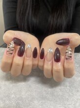 ネイルサロン ティディ(TIDY)/ゼブラネイル