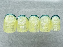 ネイルメゾン 天神店(NAIL MAISON)/パイナップルキラキラ黄色￥7500