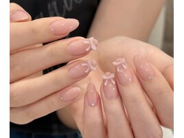 持ち込みアート　リボンネイル