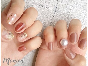 モニカ(MONICA)/お花アートネイル♪