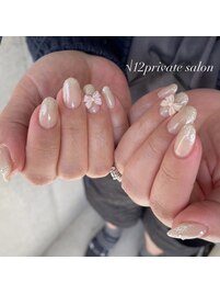 マグネットリボンネイル