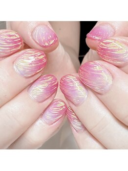 ネイルージュ 梅ヶ丘店(Nailouge)/オーロラマーメイドネイル☆