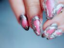 Pink &silver