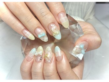 アールケーネイル 中野坂上(RK nail)/レースネイル　手描き