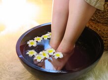 ブランスパ 札幌山鼻店(Blancspa)/マッサージ前の癒しのひと時