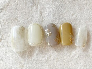 アイネイルズ 梅田店(I nails)/ゴールドパウダーアート¥9200