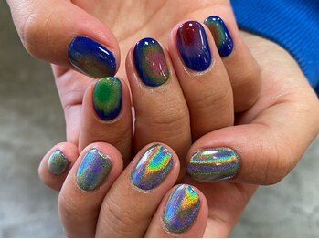 カーティシーネイルズ(curtisii NAILS)/ユニコーンミラーポップ