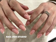 ネイルドットスタジオ 堺筋本町(NAIL DOT STUDIO)/スキニーフレンチ