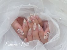 エモナネイル 博多駅前(Emona Nail)/細かいラメが大人かわいい！